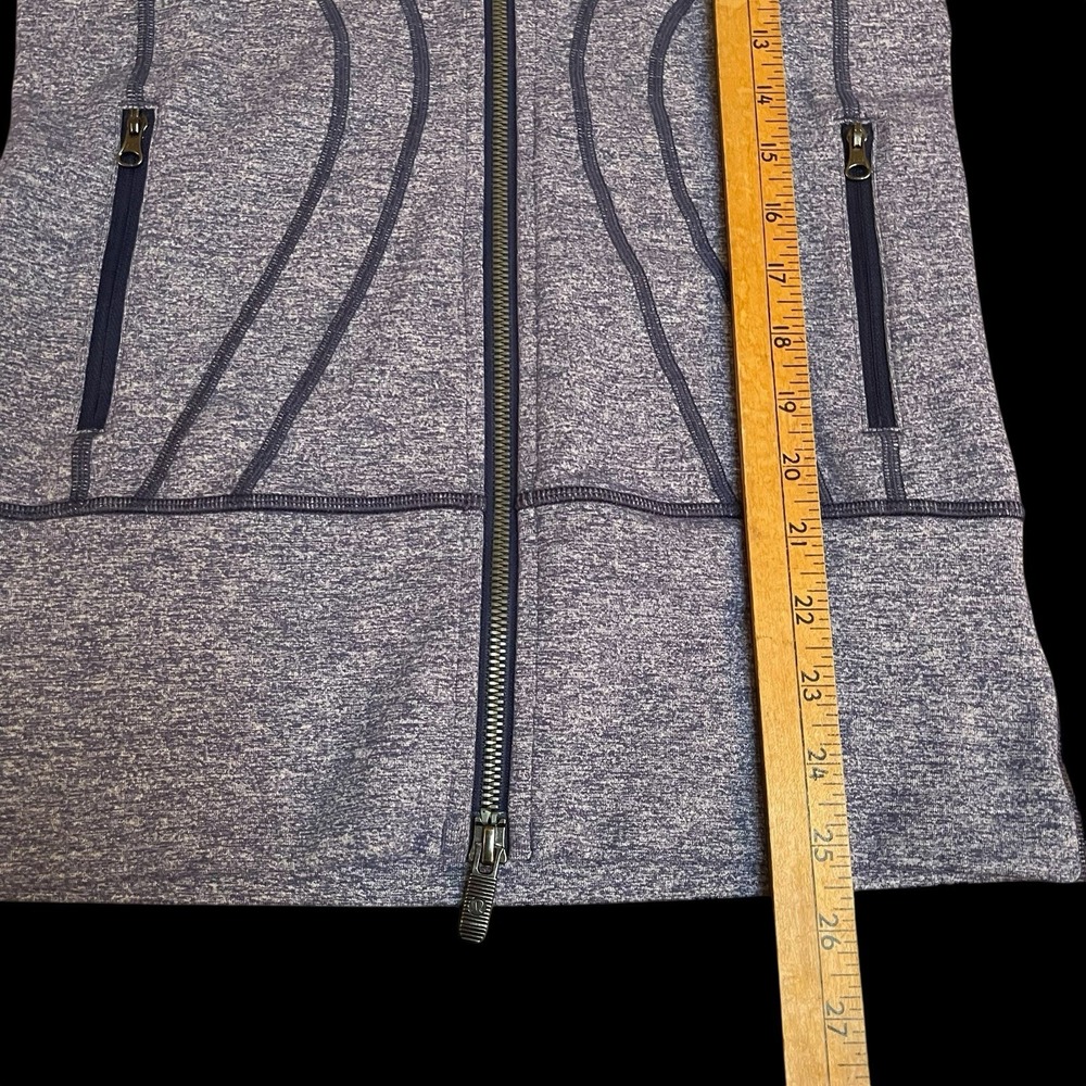 Lululemon Stride II Jacket Womens Size 2 Full Zip Hood Thumb Holes Moisture Wick - Picture 7 of 8